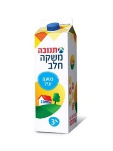 חלב וניל תנובה 3% 1 ליטר