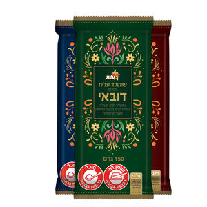 שוקולד בסגנון דובאי במילוי קרם בטעם פיסטוק ושערות קדאיף 153 גרם