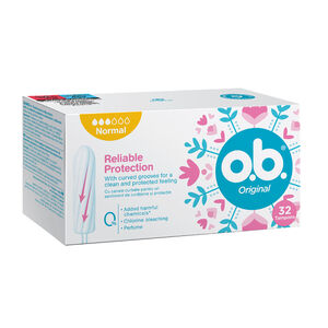 ob טמפונים נורמל 32 יחידות