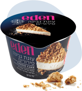 עוגת גבינה פירורים קינוחי עדן 92 גרם