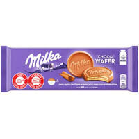 וופלים מילקה מצופים שוקולד חלב 150 גרם