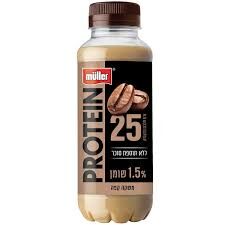 מולר פרוטאין משקה חלבון בטעם קפה 1.5% שומן 350 גרם